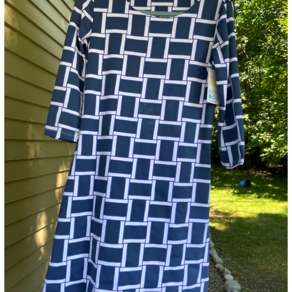 Mahi Gold Blue Bimini Dress